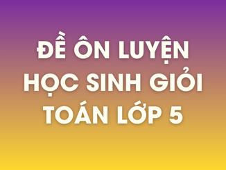 15 đề luyện thi học sinh giỏi lớp 5